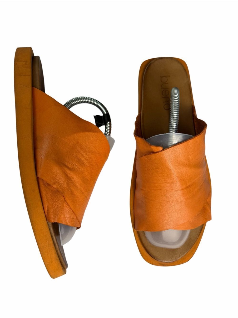 Bueno Jesse orange leather Slide Sandals 42 / 11